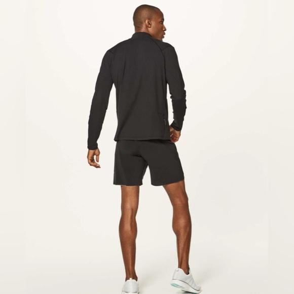 Lululemon Surge Warm 1/2 Zip Black Run Stretch Athletic Yoga Long Sleeve Top M - Picture 4 of 4